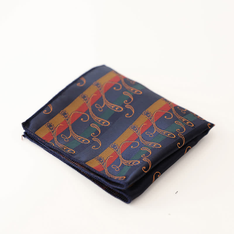 Pañuelo de bolsillo vintage para caballero con múltiples estampados para hombre - Estilo #1 - image 3