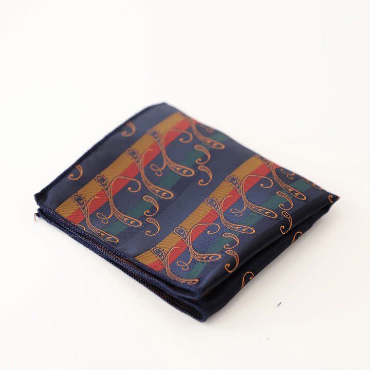 Pañuelo de bolsillo vintage para caballero con múltiples estampados para hombre - Estilo #1 - image 3