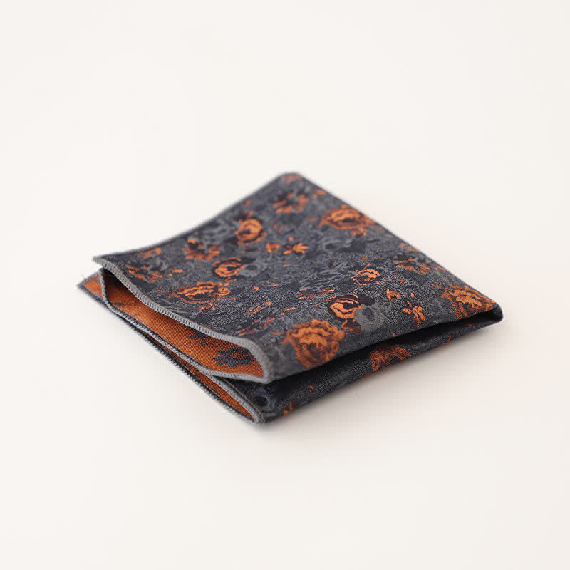 Pañuelo de bolsillo vintage para caballero con múltiples estampados para hombre - Estilo #4 - image 8