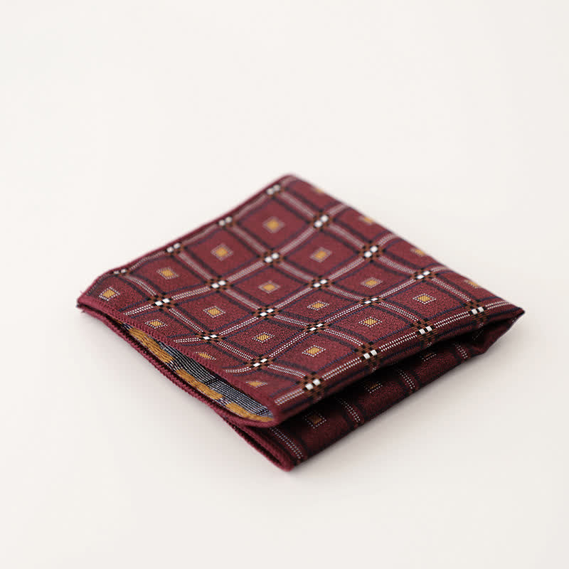 Pañuelo de bolsillo vintage para caballero con múltiples estampados para hombre - Estilo #7 - image 11