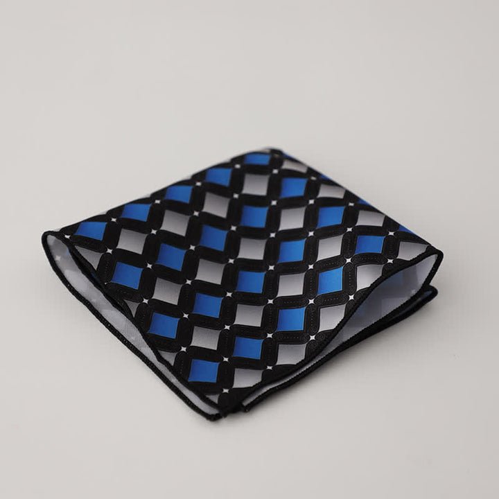 Pañuelo de bolsillo para hombre con estampado floral geométrico elegante - Estilo #4 - image 7
