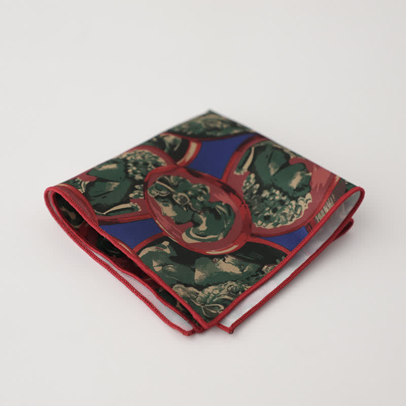 Pañuelo de bolsillo para hombre con estampado floral geométrico elegante - Estilo #16 - image 19