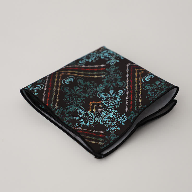 Pañuelo de bolsillo para hombre con estampado floral geométrico elegante - Estilo #18 - image 21