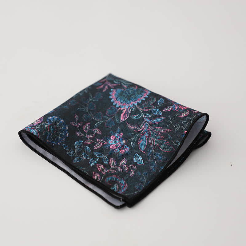 Pañuelo de bolsillo para hombre con estampado floral geométrico elegante - Estilo #20 - image 23