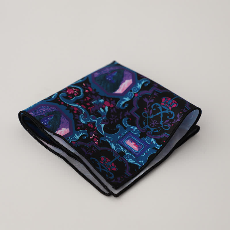 Pañuelo de bolsillo para hombre con estampado floral geométrico elegante - Estilo #10 - image 13