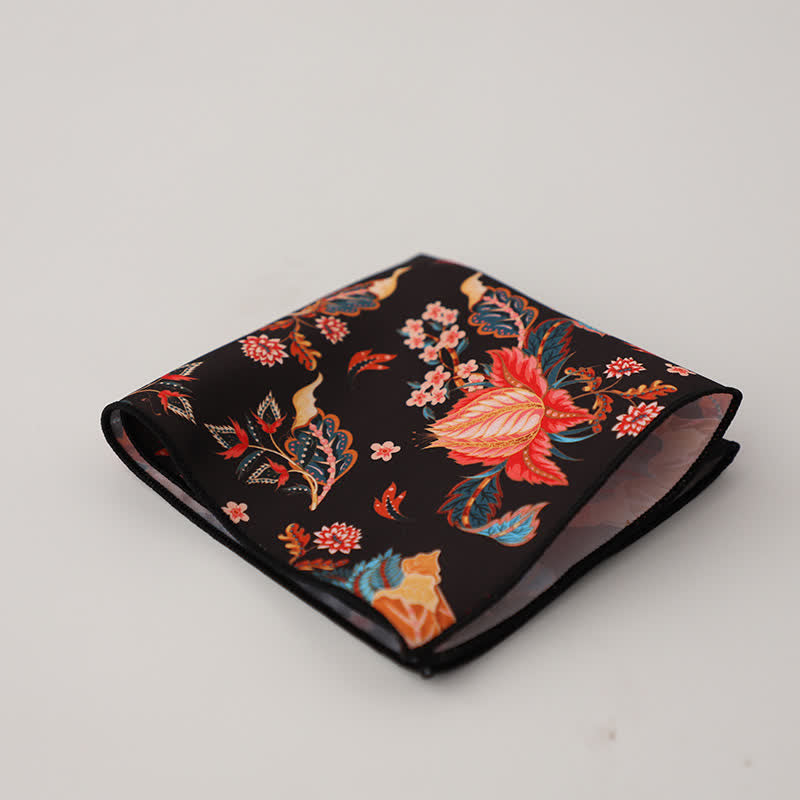 Pañuelo de bolsillo para hombre con estampado floral geométrico elegante - Estilo #12 - image 15