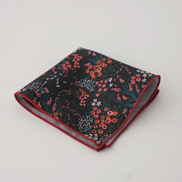 Pañuelo de bolsillo para hombre con estampado floral geométrico elegante - Estilo #14 - image 17