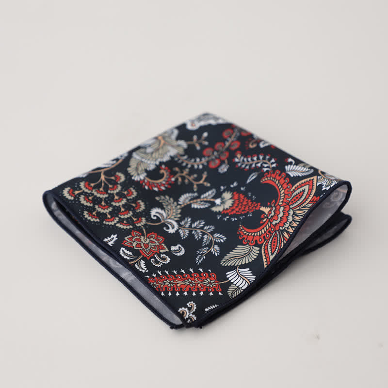 Pañuelo de bolsillo para hombre con estampado floral geométrico elegante - Estilo #19 - image 22