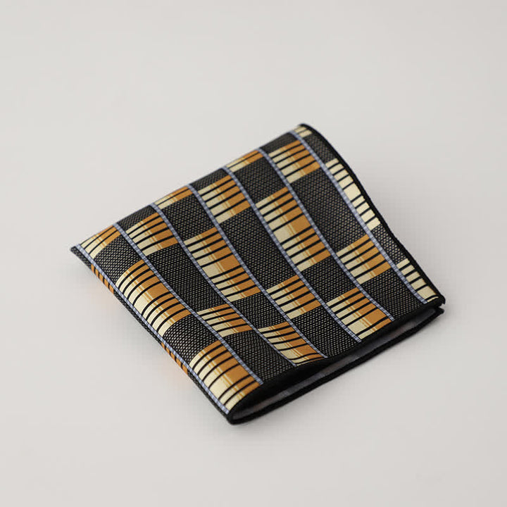 Pañuelo de bolsillo para hombre con estampado floral geométrico elegante - Estilo #3 - image 6