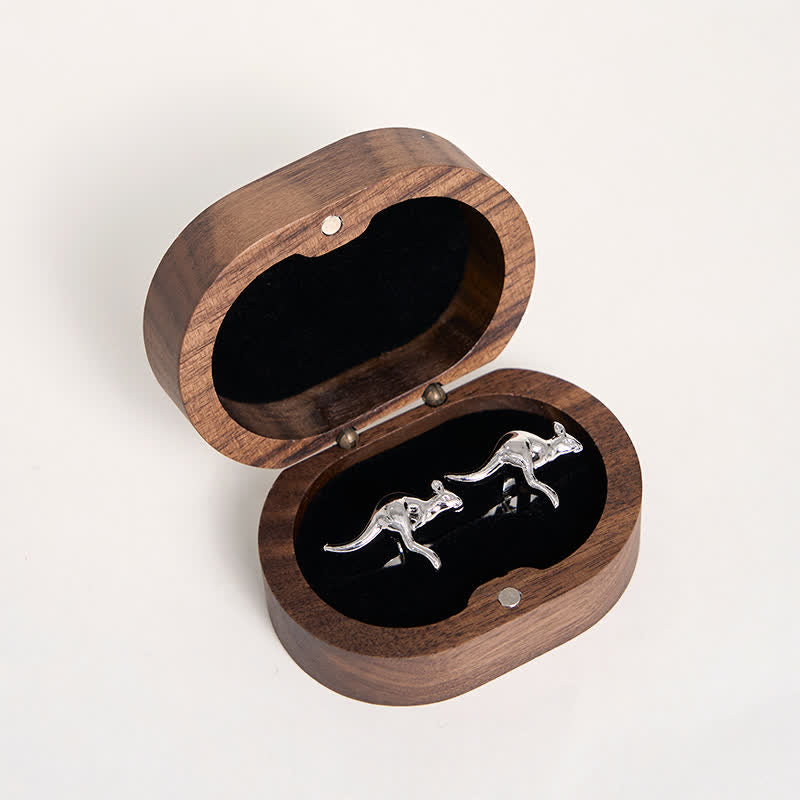 Gemelos plateados con forma de canguro para hombre (1 par) - image 6