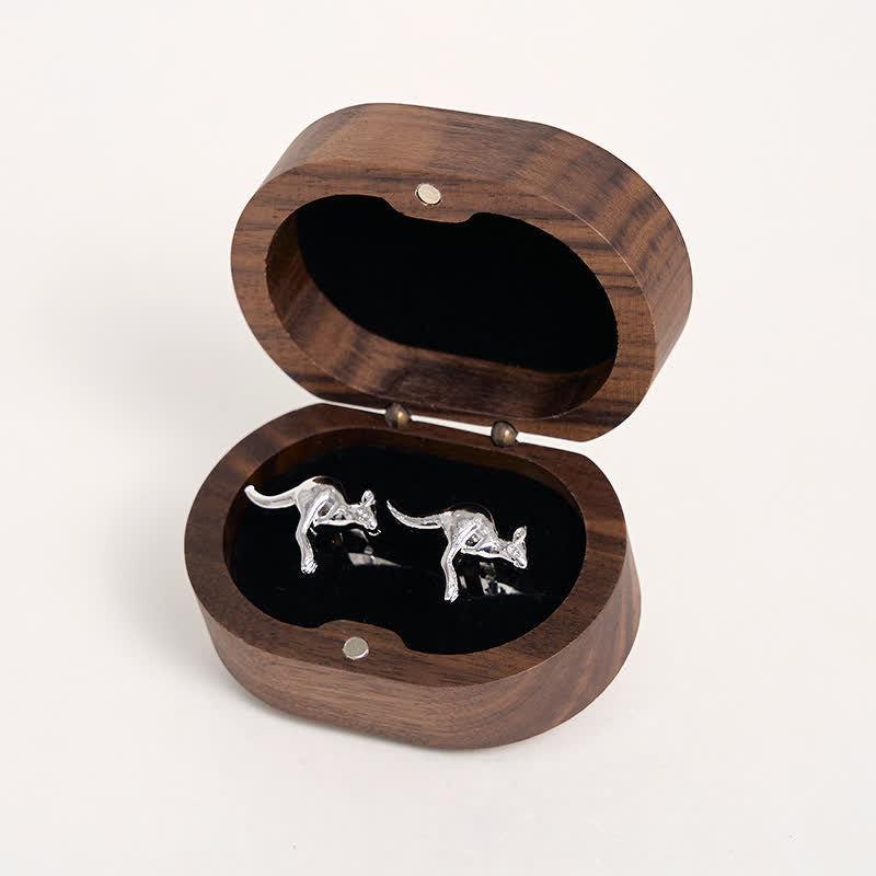 Gemelos plateados con forma de canguro para hombre (1 par) - image 4