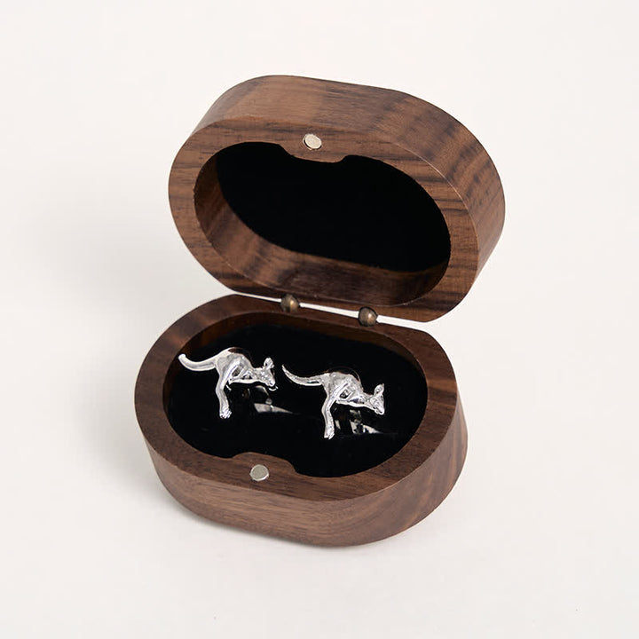 Gemelos plateados con forma de canguro para hombre (1 par) - image 4