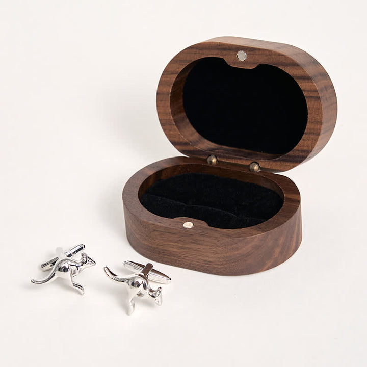 Gemelos plateados con forma de canguro para hombre (1 par) - image 5