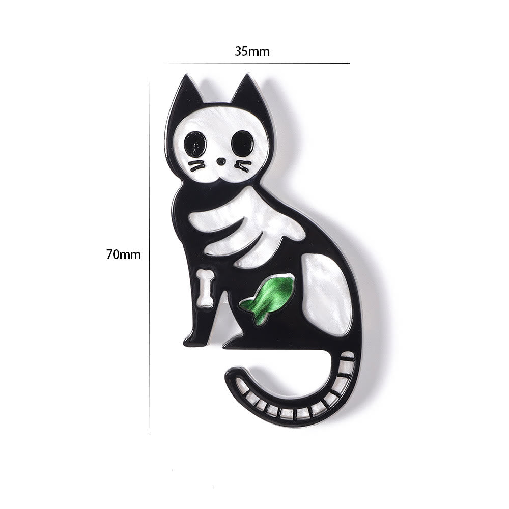 Broche de acrílico de gato pequeño hecho a mano para Halloween - image 5