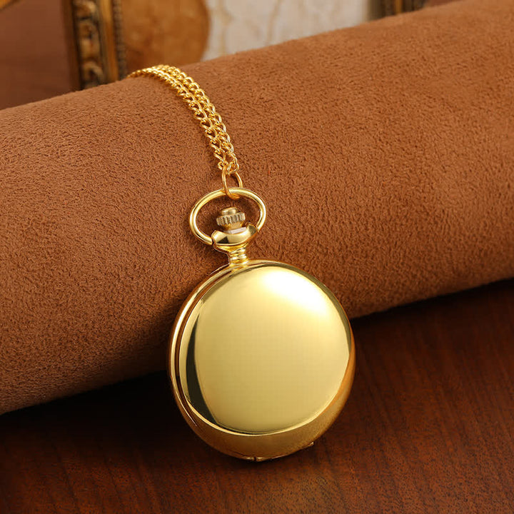 Reloj de bolsillo mecánico personalizado y grabado - Oro - image 8