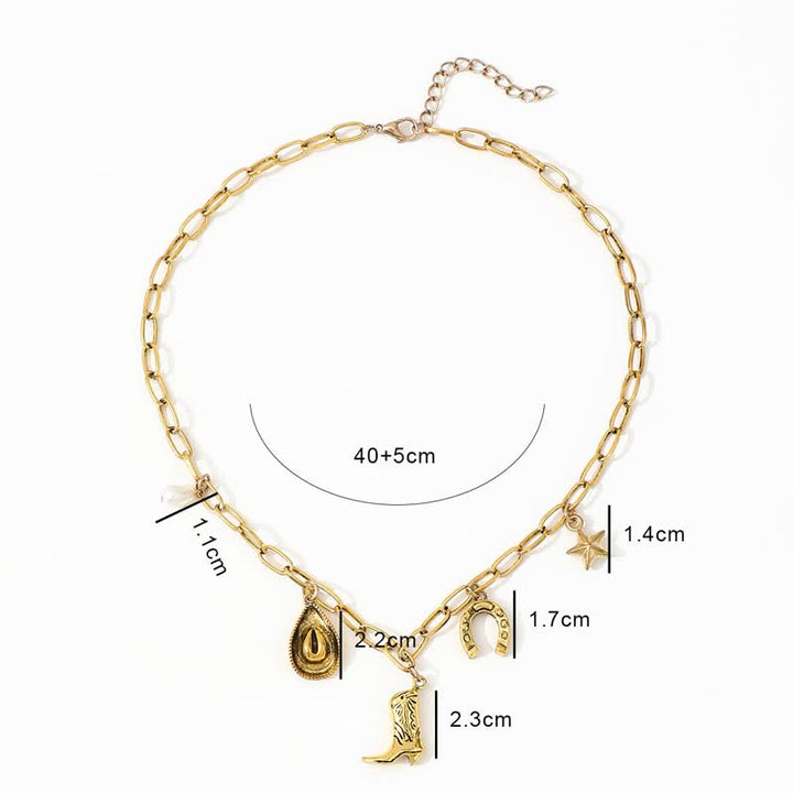 Collar de metal para mujer con temática de vaquero del oeste - image 4