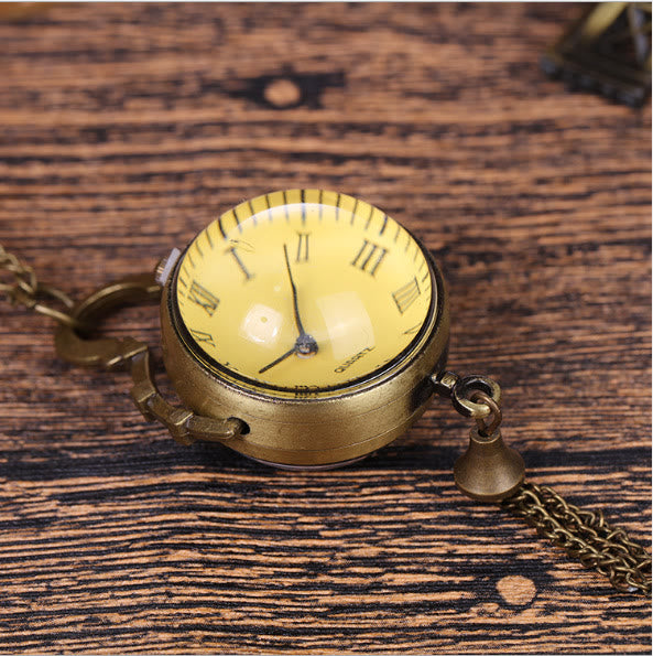Reloj de bolsillo unisex retro grande de cuarzo de lujo - image 1