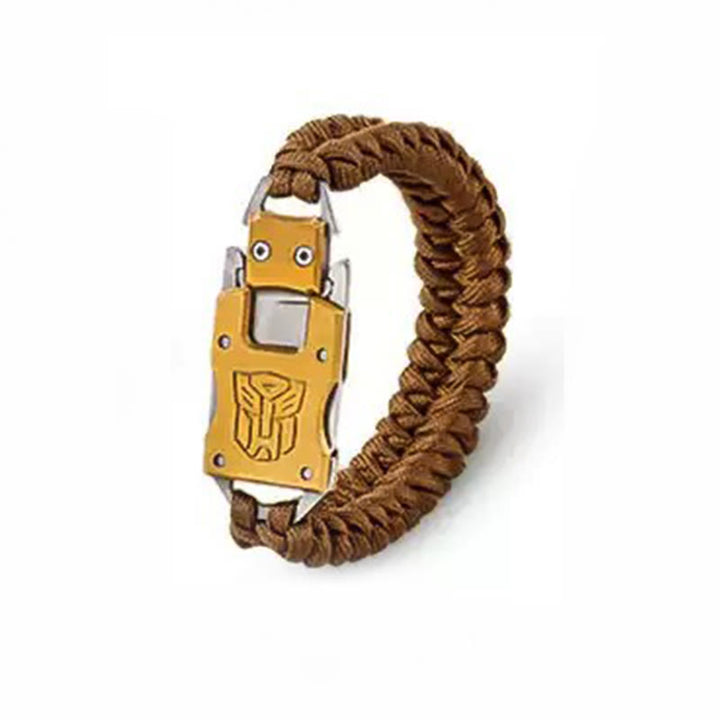 Pulsera táctica de supervivencia de emergencia para exteriores con cuchillo oculto - Oro - image 2