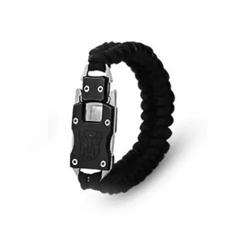 Pulsera táctica de supervivencia de emergencia para exteriores con cuchillo oculto - Negro - image 12