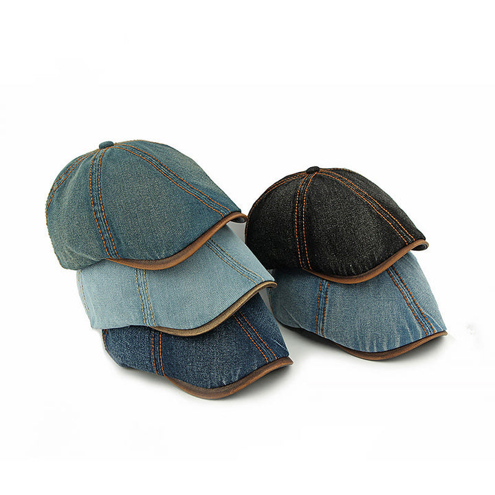Boina vaquera lavada retro británica unisex - image 3