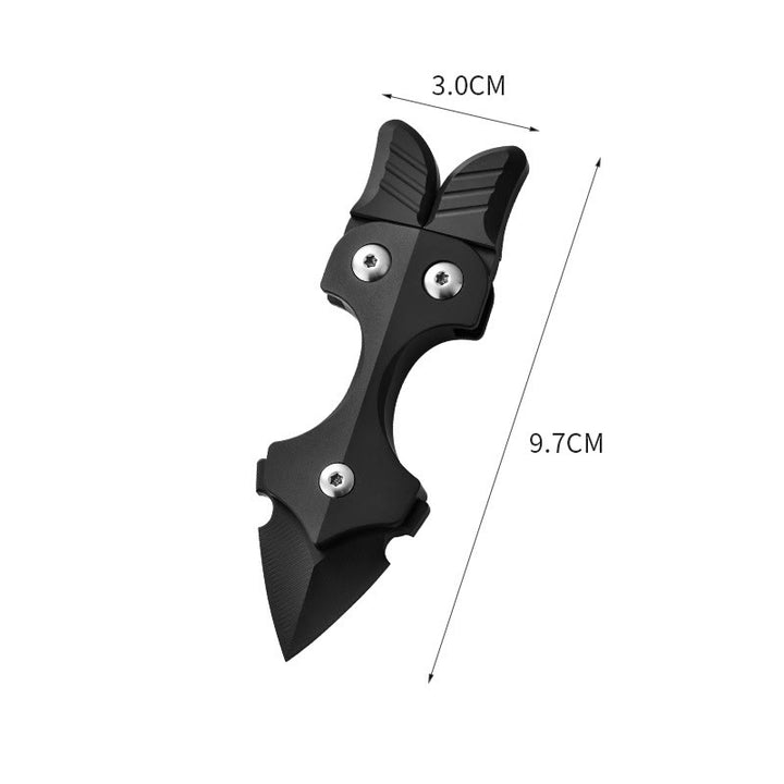 Navaja EDC portátil multifuncional de autodefensa de aleación de titanio - Negro - image 3