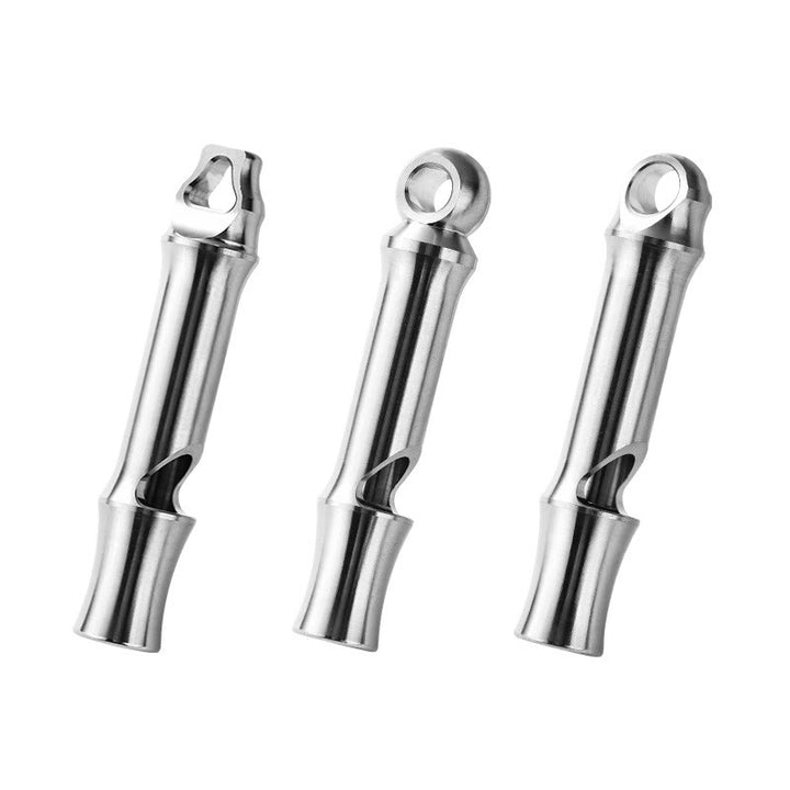 Silbato de un solo tubo de alto decibelio para herramienta EDC de aleación de titanio para exteriores - image 8
