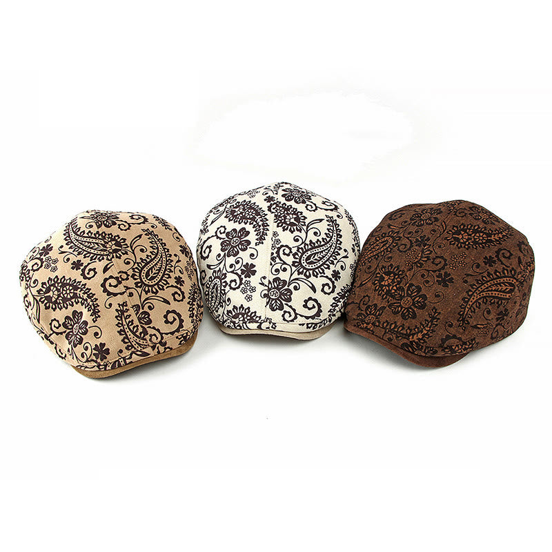 Boina con estampado de anacardos personalizado de estilo étnico - image 2