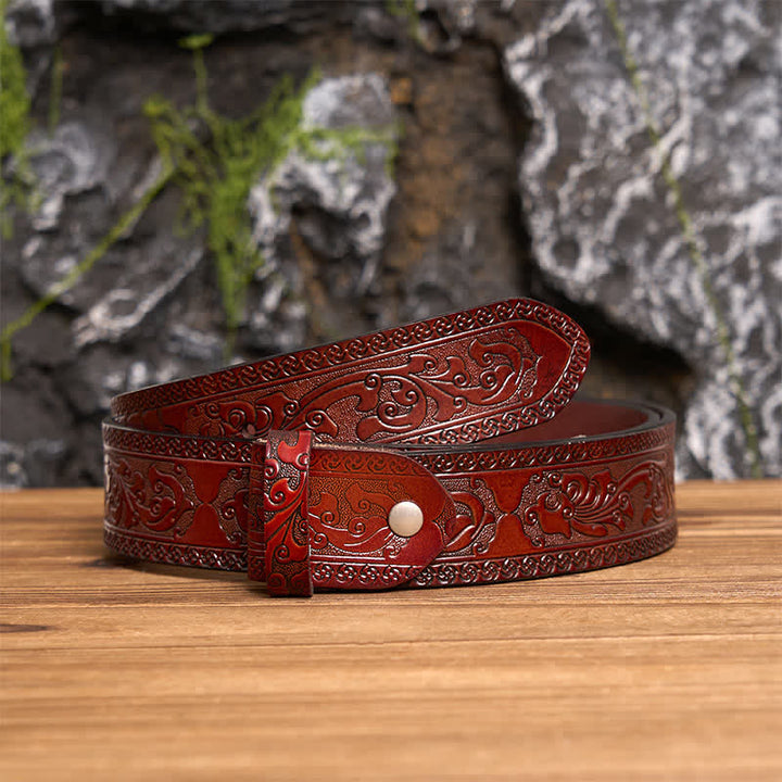 Cinturón de cuero con hebilla de letra inicial retro DIY en negro dorado - Z - Cinturón marrón tallado (40) - image 3