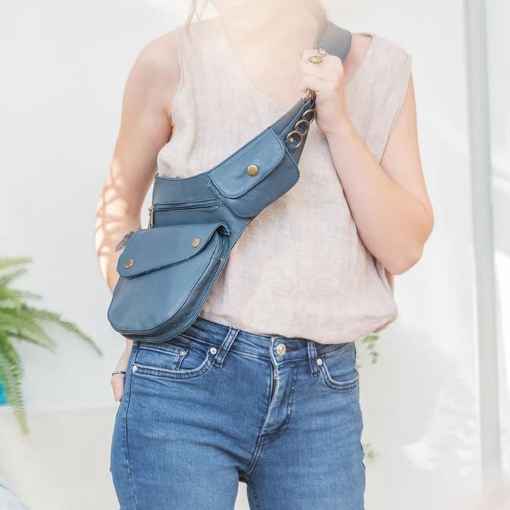 Bolso retro para teléfono, cartera, cinturón, para mujer, para viajes, senderismo - image 6