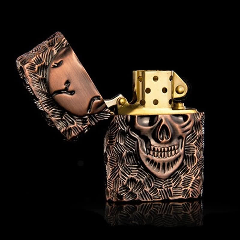 Encendedor de queroseno recargable con esqueleto dominante de Halloween - image 7