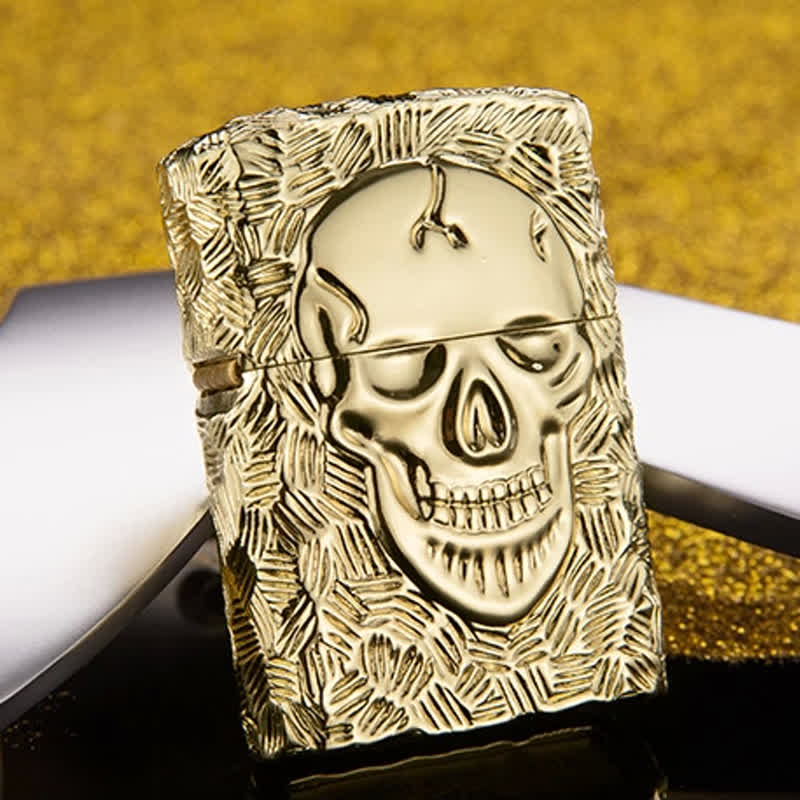 Encendedor de queroseno recargable con esqueleto dominante de Halloween - image 9