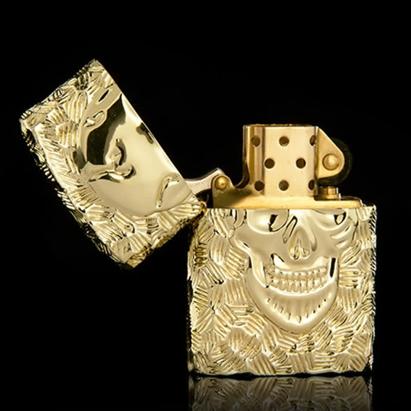 Encendedor de queroseno recargable con esqueleto dominante de Halloween - image 10