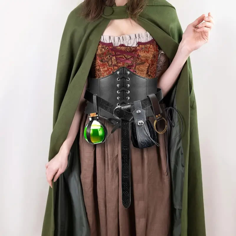 Cinturón vikingo con botella de alquimia para cosplay de Halloween (5 unidades) - image 3