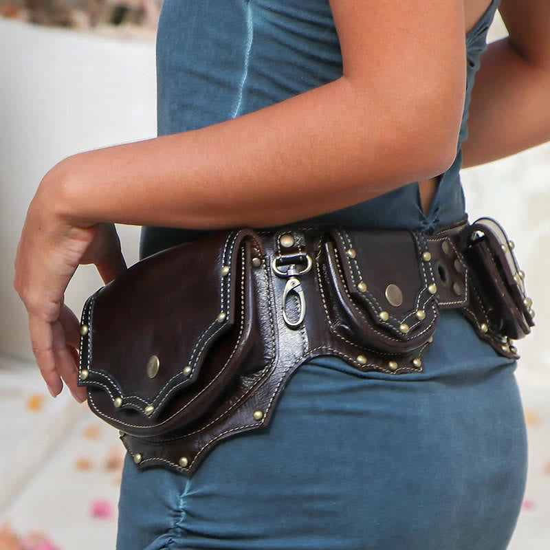 Cartera portátil retro multibolsillos estilo vikingo - image 5