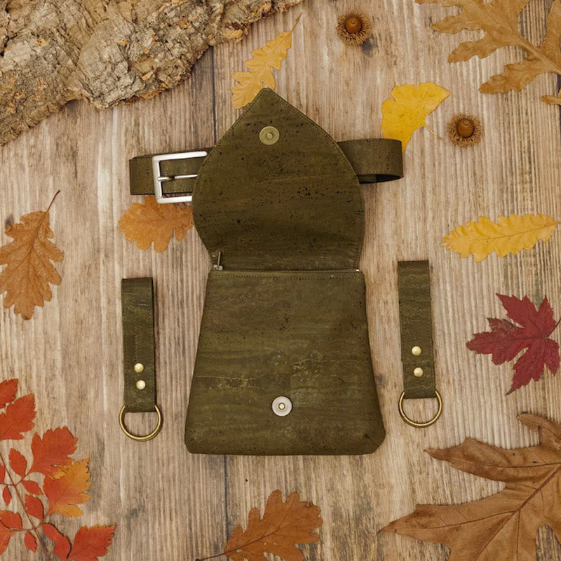 Riñonera vikinga para mujer con diseño de hoja retro de Halloween - image 8