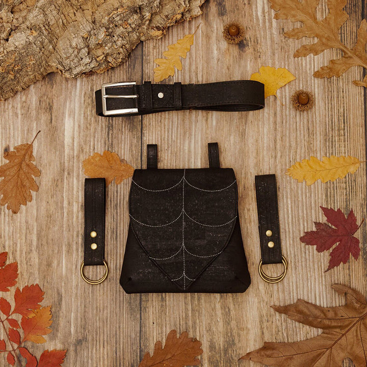 Riñonera vikinga para mujer con diseño de hoja retro de Halloween - image 9