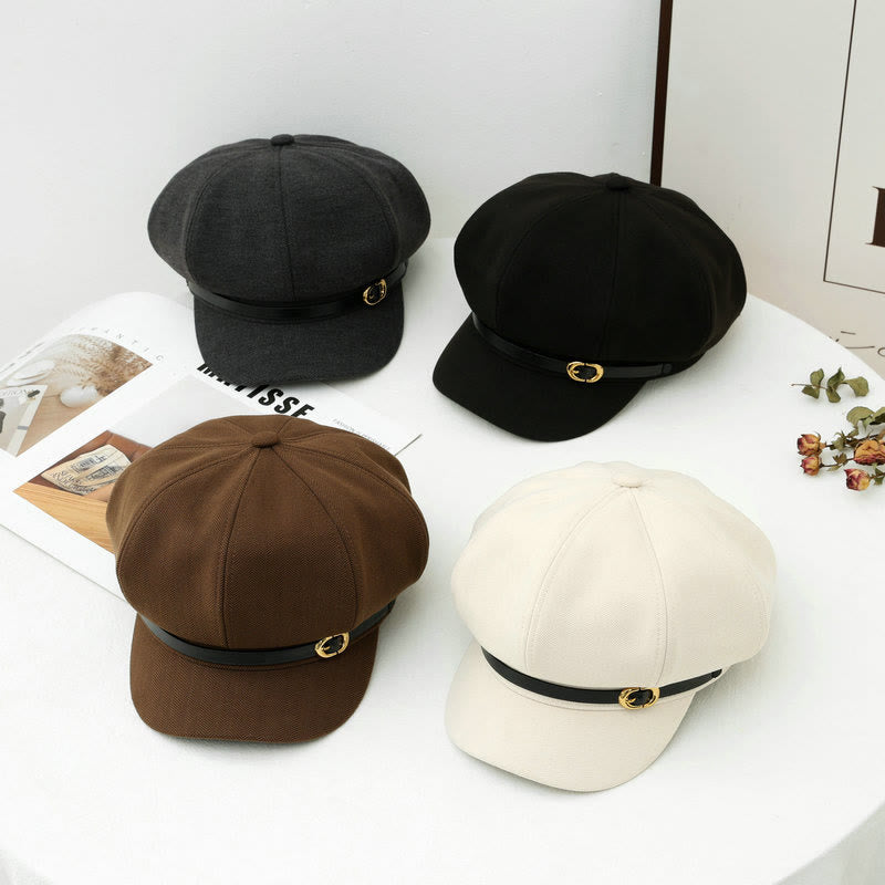 Boina de invierno para mujer estilo retro británico - image 1