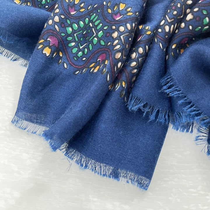 Bufanda de verano con estampado étnico de anacardos y protector solar para mujer - image 8