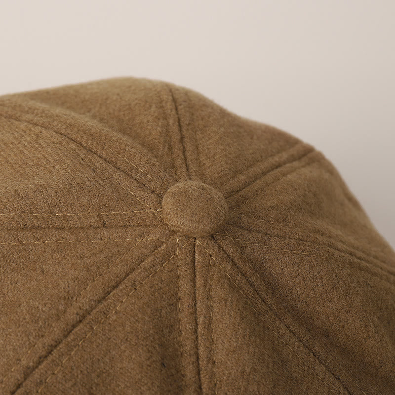 Boina de invierno de moda para mujer con hebilla de cinturón en el borde - image 5