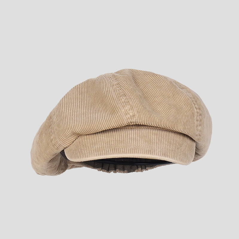 Boina de pana lavada con efecto desgastado unisex - Caqui - M (22"-22 7/8") - image 9
