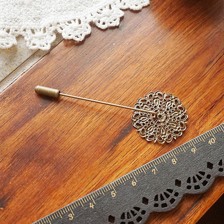 Broche de piña con simulación de bosque creativo hecho a mano - image 3