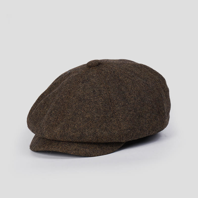 Boina unisex retro de invierno personalizada - Café - M (22"-22 7/8") - image 0