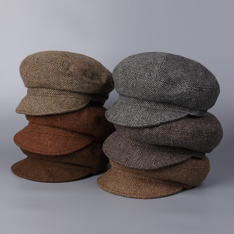 Boina clásica británica de lana de invierno para mujer - image 7