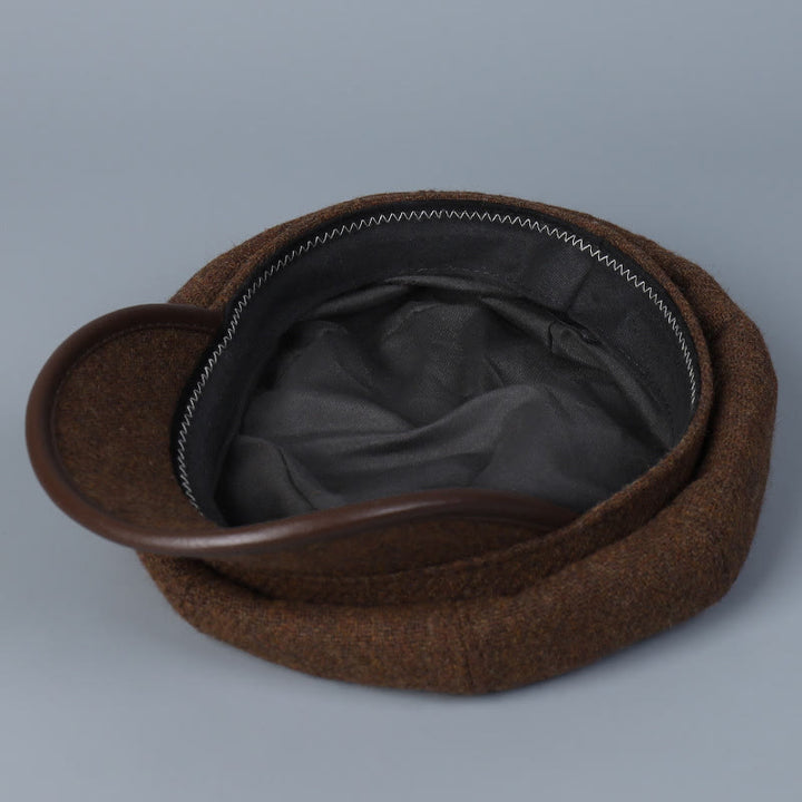Boina de invierno para mujer, moderna y sencilla, con borde cubierto - image 6