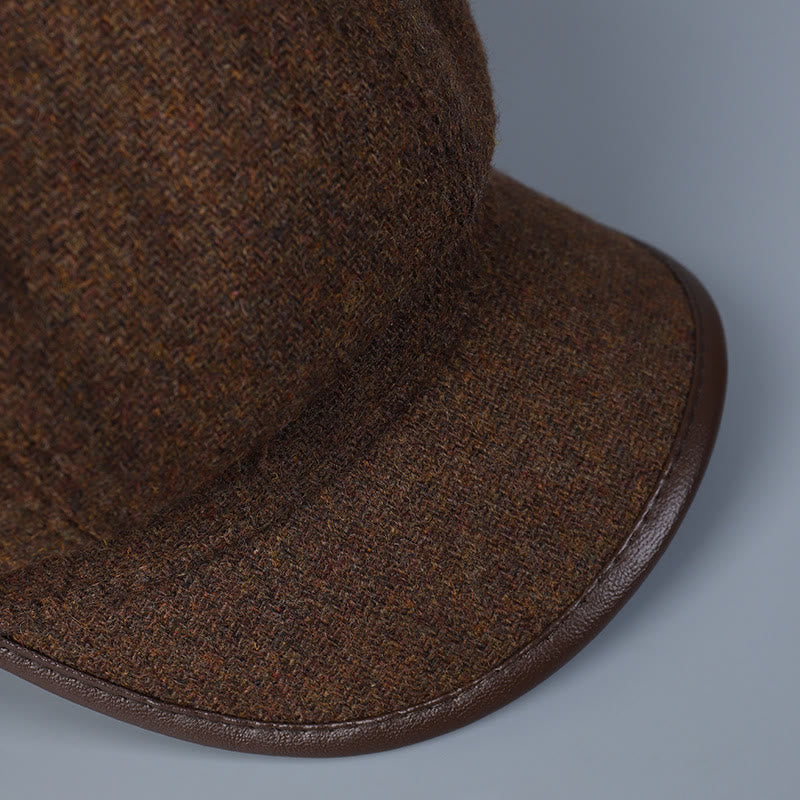 Boina de invierno para mujer, moderna y sencilla, con borde cubierto - image 4