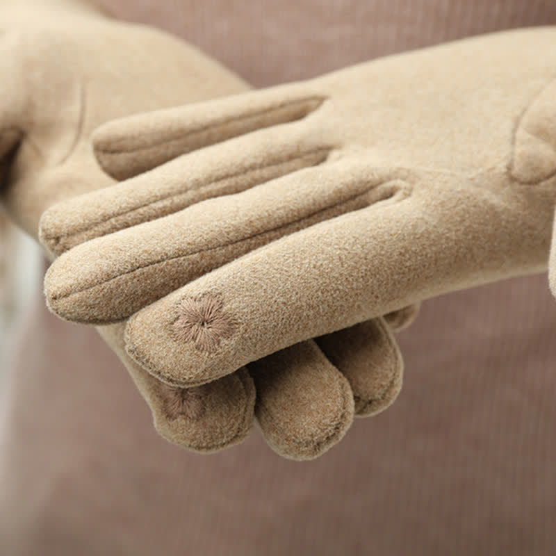 Guantes con lazo y dedos completos para mujer - image 2