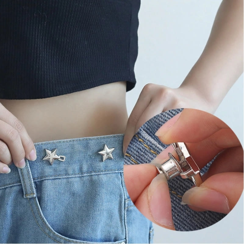 Ajustador de cintura extraíble con clip de cinturón en forma de estrella pentagonal - image 1
