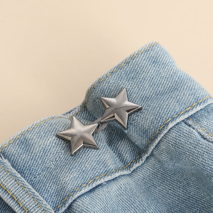 Ajustador de cintura extraíble con clip de cinturón en forma de estrella pentagonal - Gris - image 4
