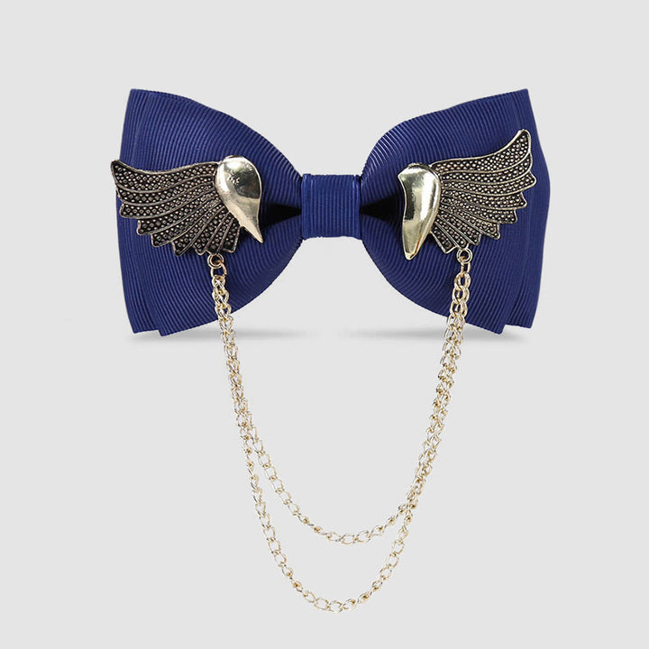 Pajarita con cadena y alas doradas para hombre - Marina de guerra - image 7