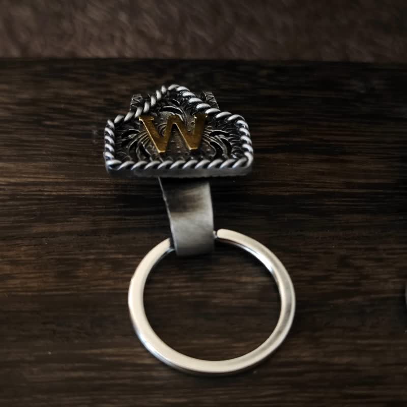 Llavero de metal con letras retro estilo vaquero occidental - image 2